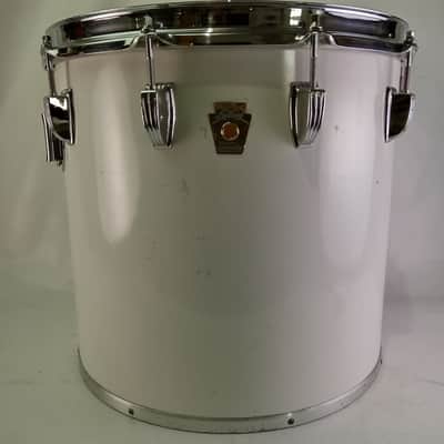 *Ludwig 13x14" Concert/Tenor Tom Drum White Cortex Wrap Vintage 80s Monroe Maple image 1