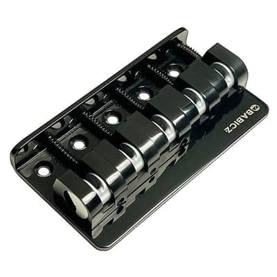 BABICZ FCH 5-String BASS BRIDGE, Z-SERIES 5-HOLE MOUNT - BLACK