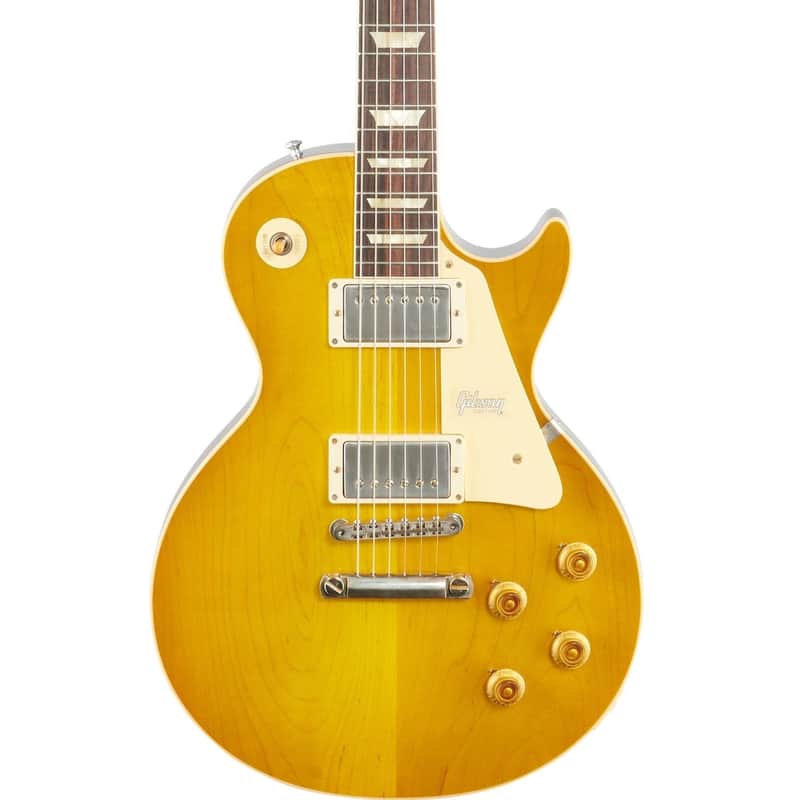 Gibson Custom Shop 1958 Les Paul Standard Reissue Electric Guitar, Lemon Burst image 1