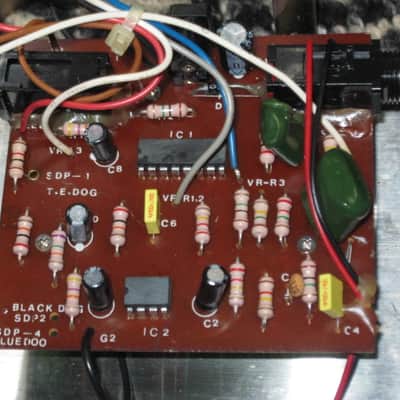 used 1990's (maybe early 2000s) Snarling Dogs Tweed E. Dog Model # SDP-1 Overdrive / Distortion, "6L6 vacuum tube overdrive EMULATOR" (NO tube is part of the pedal's circuitry) + battery & strings (NO box / NO paperwork) image 22