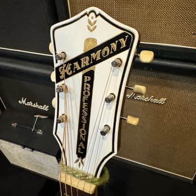 Harmony H1252 Professional Acoustic Guitar 1940s - Sunburst image 4