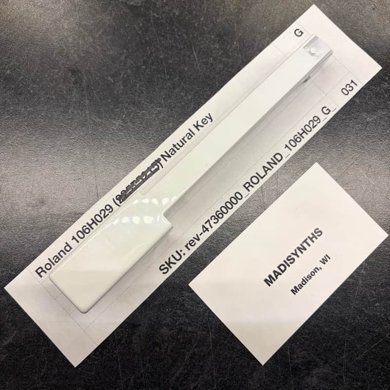ORIGINAL Roland Replacement G Key (106H029) for Juno-6/60/106, Jupiter-6/8, HS-60, SH-101, VK-09, JX-3P, HS-10/Juno-1, System 100m 184, etc image 1
