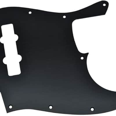 JB Style Brushed Aluminum Pickguard & Control Plate - Black image 2