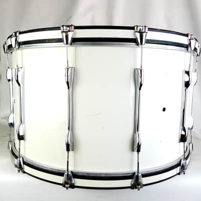 Yamaha Piano White 16x30" Bass Drum MB8130U Field Corps Model Japan Vintage 80s image 7