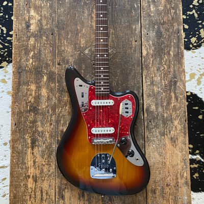 Fender Japan Jaguar 1966 Reissue P-Serial CIJ 1999-02 Alder Three Tone Sunburst image 20