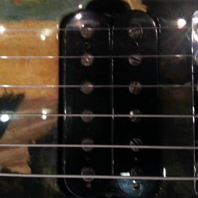 Schecter USA original Masterworks #5, NOS 1998 Toulouse-Lautrec Custom Graphic image 8