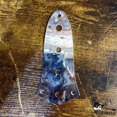 Economy J-Bass Control Plate (Chrome Light Relic) image 1