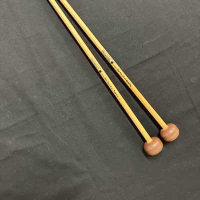 VINTAGE Percussion Construction Marimba Mallets, Brown-Medium Soft, 1 Pair-EXCELLENT image 12