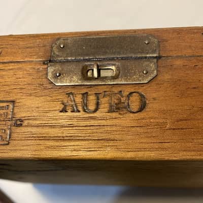 Custom 4-String Cigar Box Guitar – Antique Pre-WWII Mahogany Box – As Found image 5