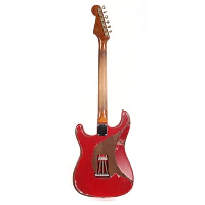 Fender Custom Shop 1962 Roasted Stratocaster Ultimate Relic Torino Red Masterbuilt Andy Hicks image 3