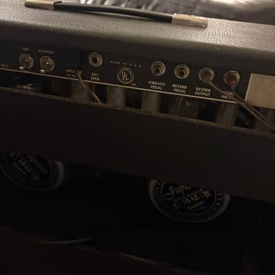 1965 Fender Vibrolux Reverb AA864 Blackface image 5