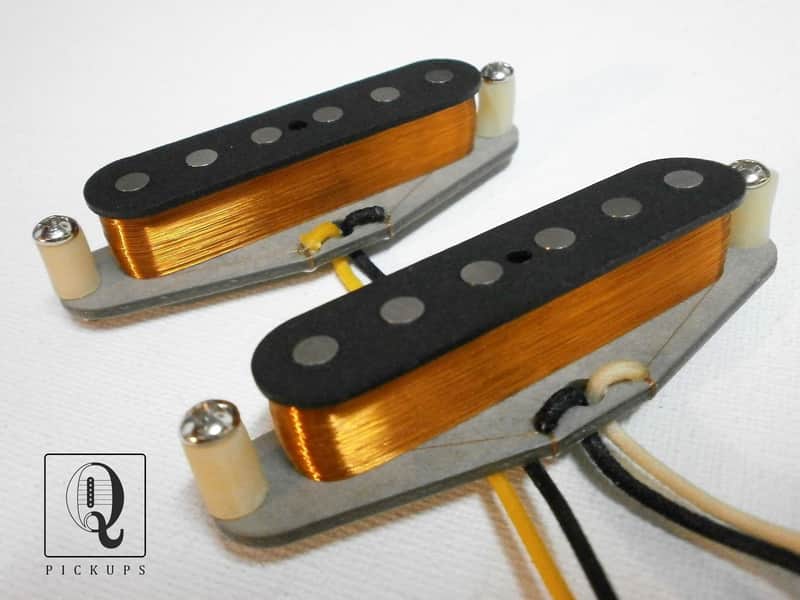 MUSTANG Guitar VINTAGE CORRECT 1964 Pickups SET A5 Vintage Fender Hand Wound by Qpickups Duosonic image 1