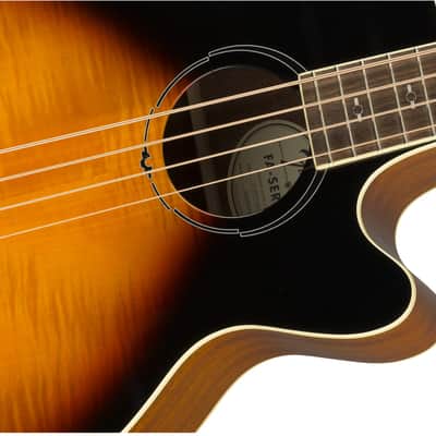 Fender FA-450CE 4-String Maple / Mahogany Acoustic Bass with Laurel Fretboard 2019 - 3-Tone Sunburst image 4