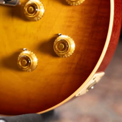Gibson Custom Shop Les Paul 1958 Historic Collection 70th Anniversary Electric Guitar - Iced Tea Burst with Hardshell Case - Used image 14