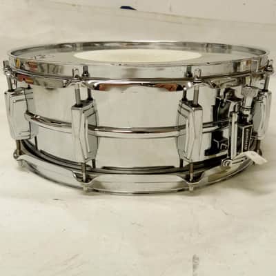 Ludwig Supraphonic 14x5"Snare Drum Vintage '80 Blue/Olive Badge Supra-Phonic USA image 3