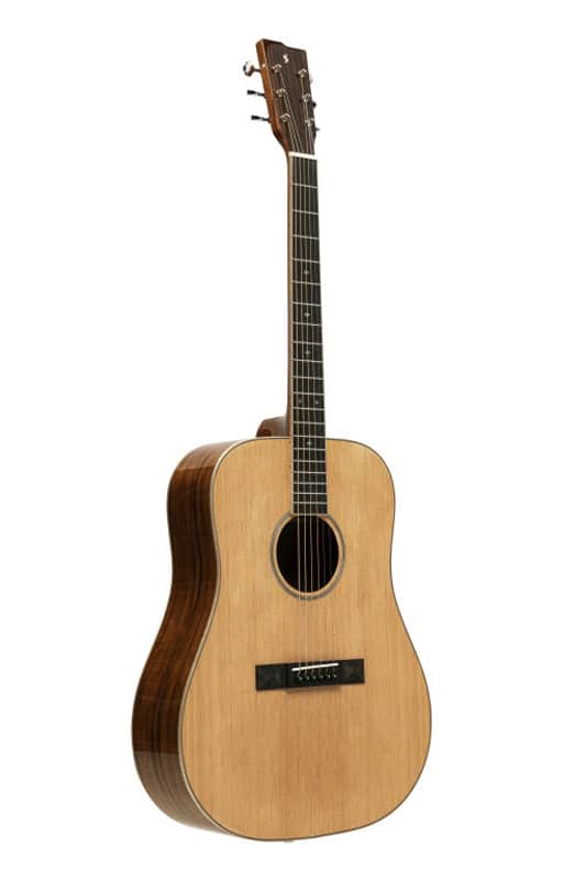 Stagg Dreadnought Acoustic Guitar With Spruce Top Series 45 Natural Acacia image 1