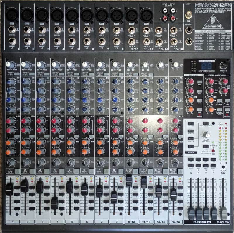 Behringer Xenyx 2442FX 24-Input 4/2-Bus Mixer with Multi-Effects
