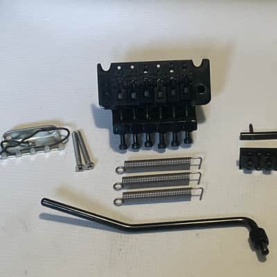2000's Era Charvel Used FRT-01000 1000 Series Licensed Floyd Rose Black Guitar Tremolo Bridge Set