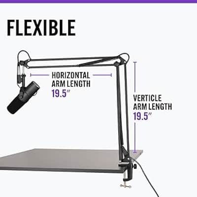 On-Stage Stands MBS5000 Broadcast Boom Arm 2020 - Black image 3