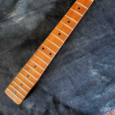 Guitar Mill T-Style Replacement Neck / 1 pc. Roasted Maple / Chunky C / Gloss / Med Relic (#GIN-3908) image 4