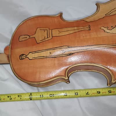 Folk Art Unusual Rare Samuel Eastman Viola 14" image 10