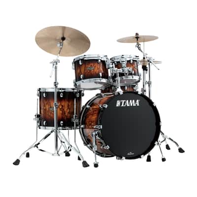 Tama Starclassic Walnut/Birch 4-Piece Shell Pack w/22" Kick - Molten Brown Burst image 1