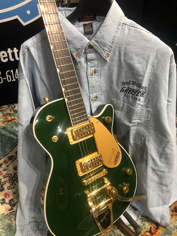 Brad Whitford’s Aerosmith, Autographed Gretsch Elliott Easton Model, PLUS Brad's Personalized Gretsch Shirt (#74) image 1