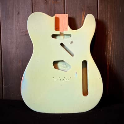 Telecaster Aged Guitar Body - Sonic Blue medium guitar relic guitar body by Jozo Reece Guitars image 2