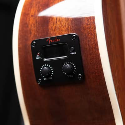 Fender California Standard Monterey E Acoustic/Electric Guitar - Natural Sapele image 10