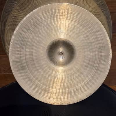 Wooding by Ufip 20", 18" , 14 " HH Jazz/light cymbals 1970s - B20 bronze image 10