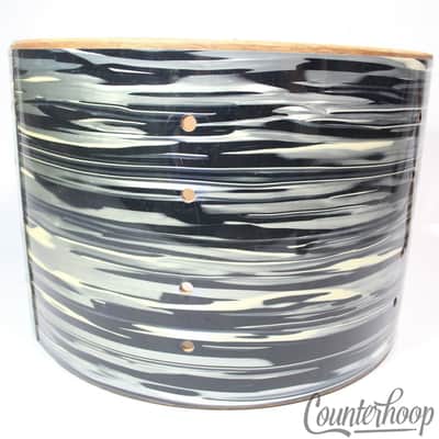Slingerland 9x13" Tom Drum Shell 3Ply Blue Oyster Pearl Wrap May 66 Vintage 60s image 4