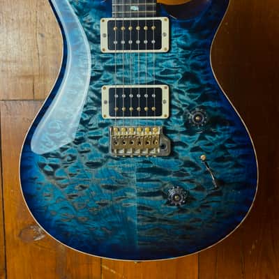 PRS Custom 24 10 Top Cobalt Blue Stained Maple Neck image 1