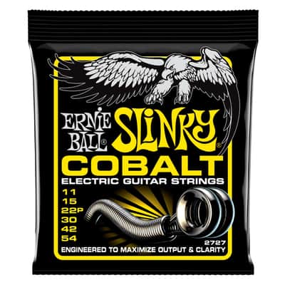 Ernie Ball Cobalt Beefy Slinky 11-54 Electric Guitar Strings - 2727 image 2