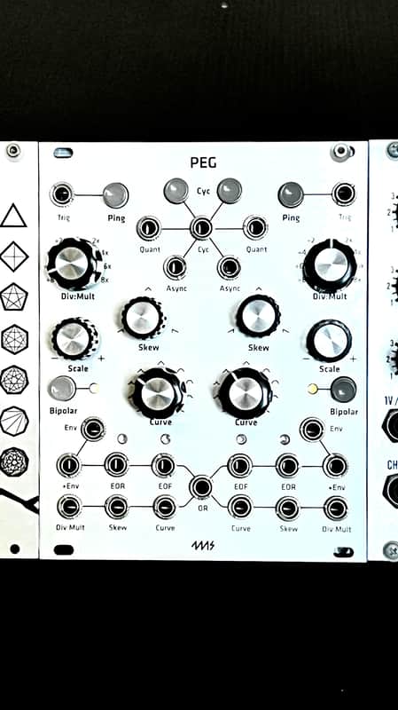 4MS PEG Grayscale Faceplate - Silver MINT! image 1