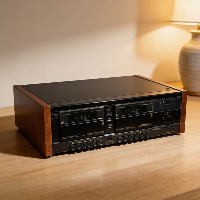 SCHNEIDER 6100DC Rare Vintage Double Cassette Deck Working Tape Player Warranty image 1