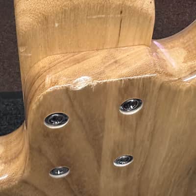 Used Glarry 6 String Bass Guitar DaVinci Cold Aggressive Groove Burlywood w/ gig bag Local Pickup Item image 9