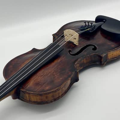 Old Violin Labeled “Aegidius Kloz 1739” 4/4 Klotz image 5