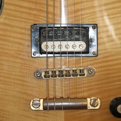 Ventura V2600 LP Copy Lawsuit Guitar 1970's Natural / Blonde image 11