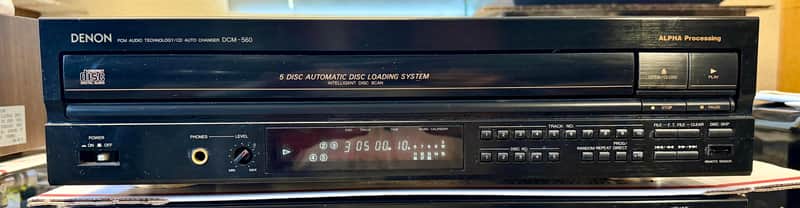 Denon DCM-560 5-Disc CD Player/Changer with ALPHA Processing; Tested SEE VIDEO