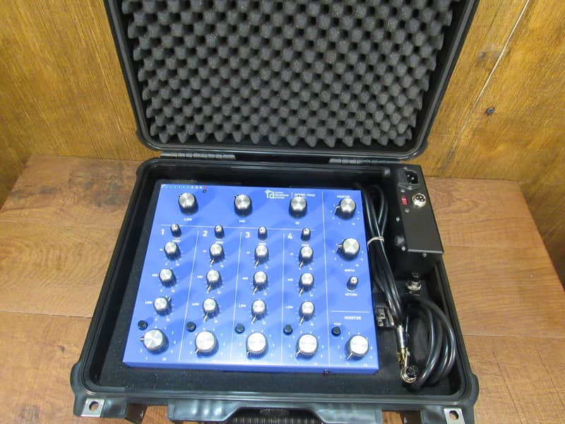 Alpha Recording Systems ARS Model 9000 Rotary Tabletop DJ Mixer Limited Blue With Case image 1