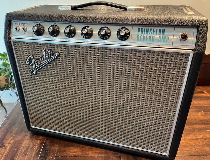1968 Fender Princeton Reverb "Silverface Drip Edge" -  Blackline - AA764 Circuit image 1