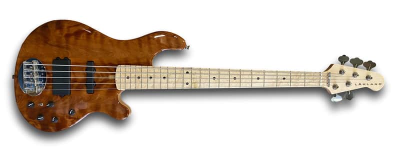 Lakland USA Series 54-94 (34" Scale) Figured Redwood Top, Bartolini system, Birdseye FB DEMO! 2020 image 1