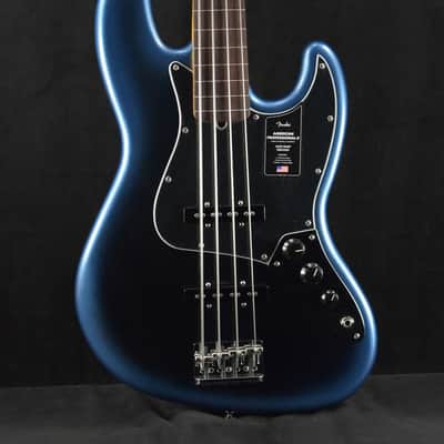Fender American Professional II Jazz Bass Fretless 2020 - Present Dark Night image 7