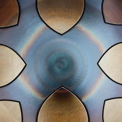 Sound Nest NEST DRUM 9"/22cm Steel Tongue Drum 2022 - Fire Finished image 6