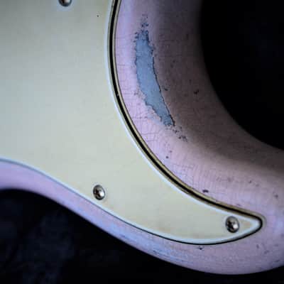Fender American Stratocaster Heavy Relic Shell Pink Eric Johnson Pups Maple Neck image 14