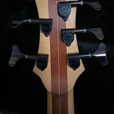 Tobias 5 String Tiger Wood Bass 1994 - Natural with Original Case! image 6