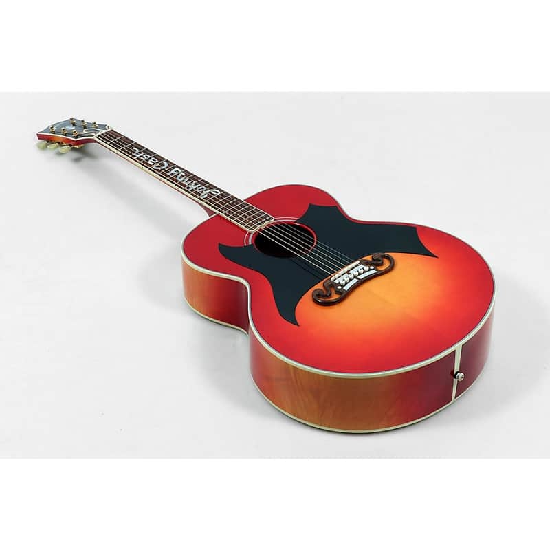 Gibson Johnny Cash SJ-200 Signature Limited-Edition Acoustic Guitar Regular Vintage Cherry Sunburst image 1