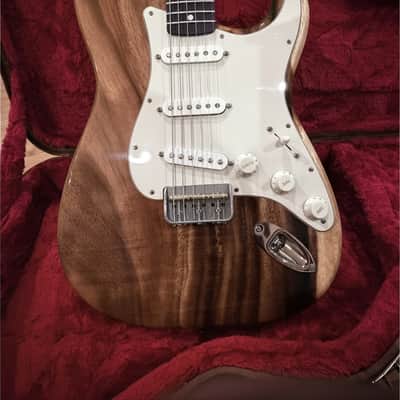 Sargent Guitars | Custom Built One-Piece Aged Acacia Koa Hardtail Strat | Lindy Fralin Real '54 Pickups | Warmoth Neck | 8.6 lbs | NEW Build | w/New Fender Poodle Case image 1