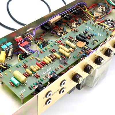 1974 Marshall JMP 1992 Super Bass 2-Channel 100-Watt Guitar / Bass Amp Head w/ Mods image 4