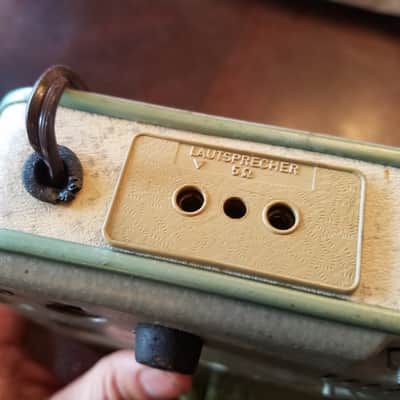 Telefunken Iconic Rare Early Stereo Tube Amp S81 1958-1961 - Pale Green Hammered Paint image 6